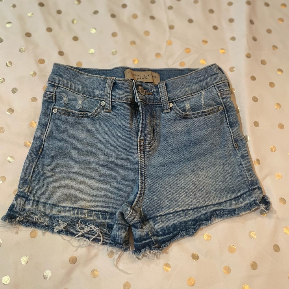 EUC Celebrity Pink Girls Jean Shorts Sz 10